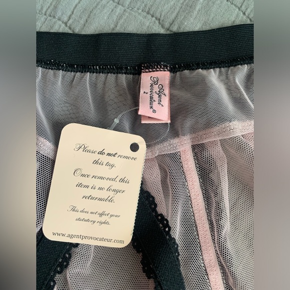 Agent provocateur mesh/lace garter skirt NWT size 2 - Picture 2 of 8